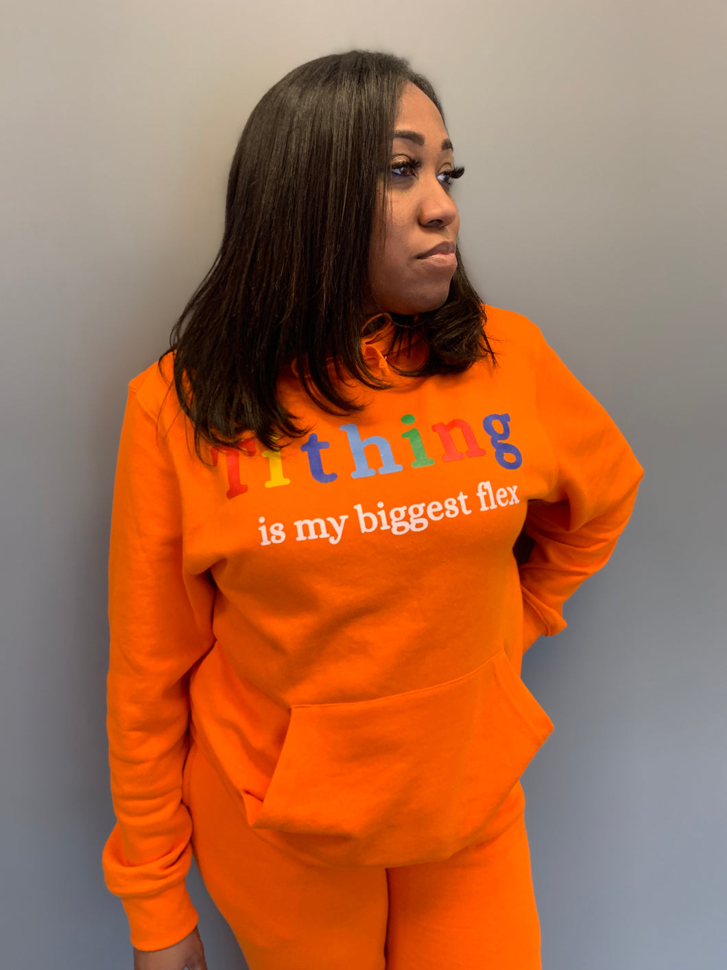 Tithing Orange Sweatsuit