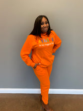 Load image into Gallery viewer, Tithing Orange Sweatsuit
